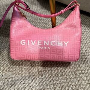 Givenchy Pink 4G Embossed Mini Shoulder Bag